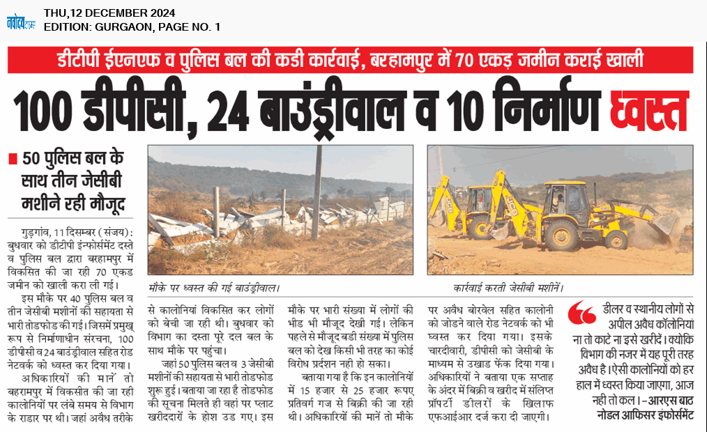 Gurgaon 12/12/2024 12:00:00 AM