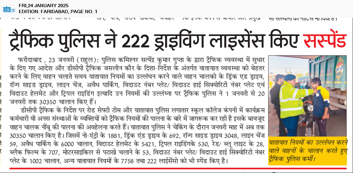 Faridabad 1/24/2025 12:00:00 AM