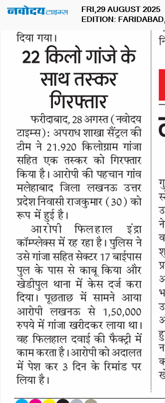 Faridabad 8/29/2025 12:00:00 AM