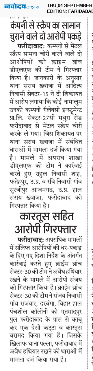 Faridabad 9/4/2025 12:00:00 AM