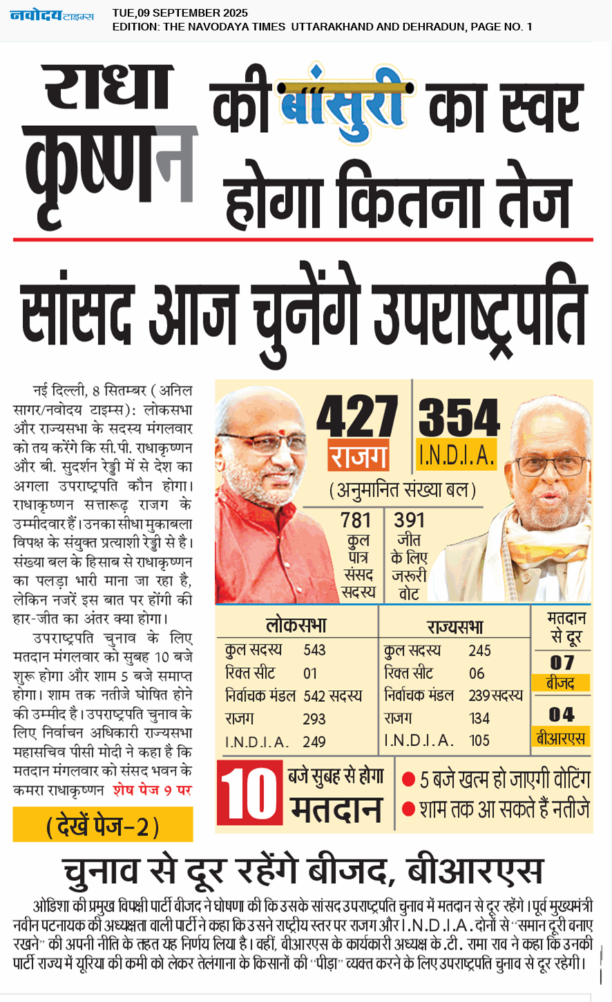 THE NAVODAYA TIMES MAIN UTTARAKHAND AND DEHRADUN 9/9/2025 12:00:00 AM