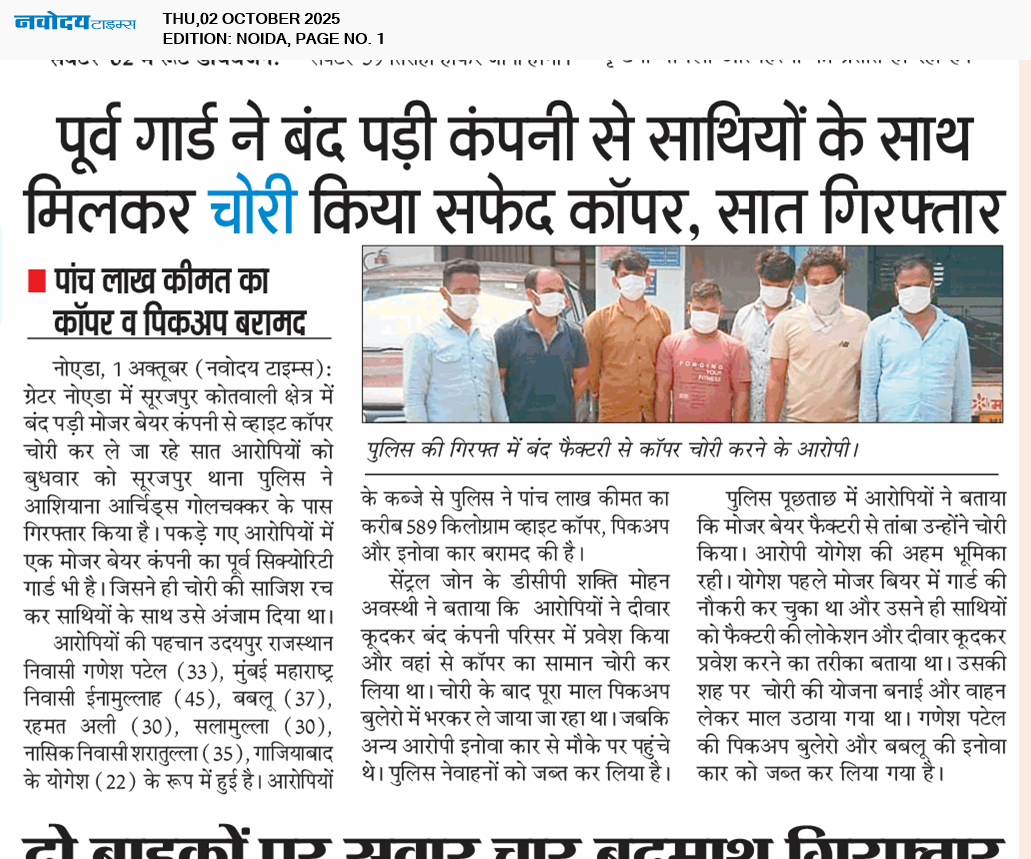 Noida 10/2/2025 12:00:00 AM