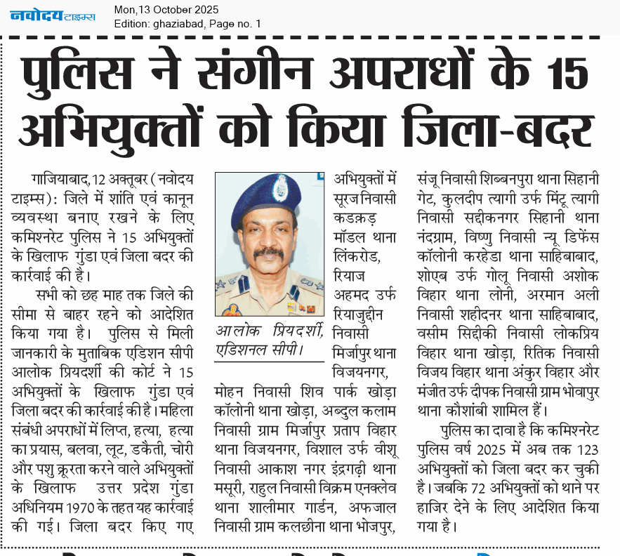 Ghaziabad 10/13/2025 12:00:00 AM