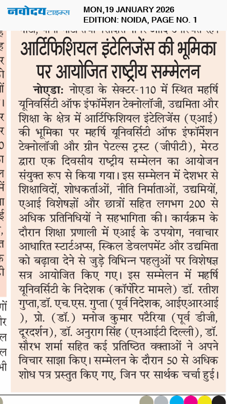 Noida 1/19/2026 12:00:00 AM