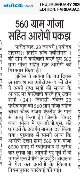 Faridabad 1/29/2026 12:00:00 AM