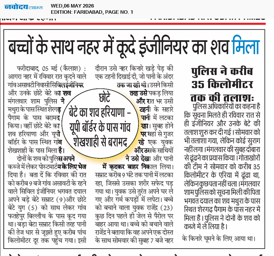 Faridabad 5/6/2026 12:00:00 AM