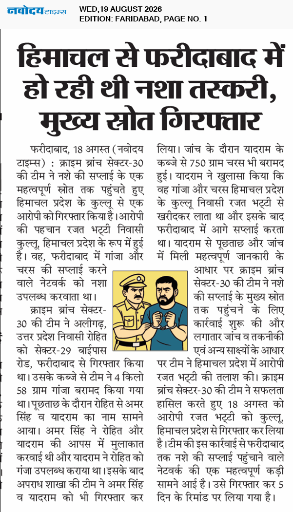 Faridabad 8/19/2026 12:00:00 AM